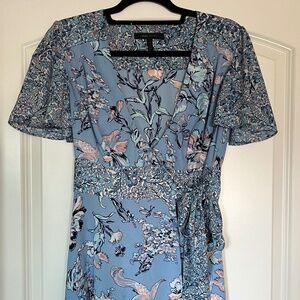 BCBG Maxazria floral wrap dress